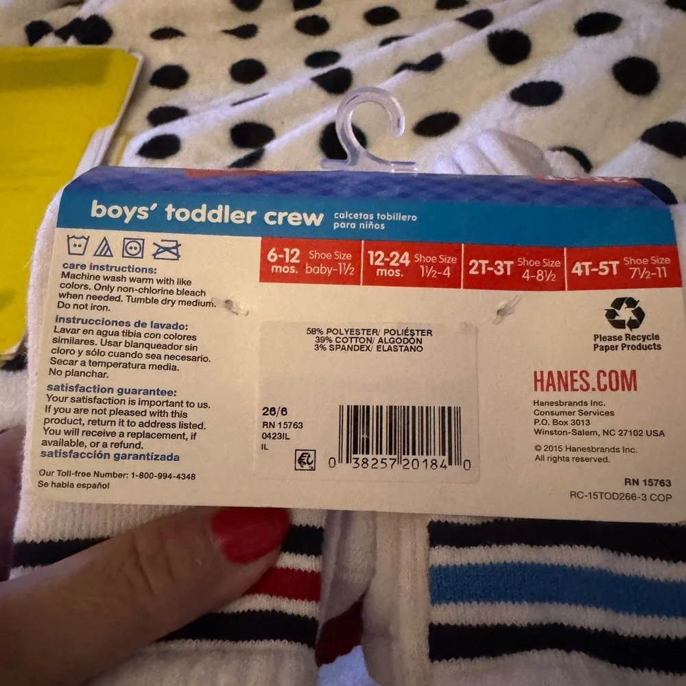 Hanes Toddler Athletic Socks